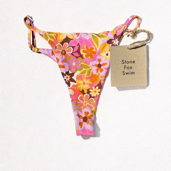 🌻NEW w.tags! Stone Fox Swim Retro Pop Bikini Set Size Small - Picture 7 of 16